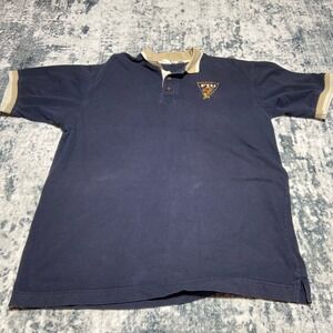 White Mountain Traders Mens Navy FIU Golden Panther Club Polo Shirt 3XL